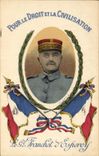 Vintage Postcard Militaria General Franchet d' Esperey For the right has the civilization