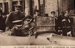 CPA Militaria Le Prince de Galles et le prince Alexandre de Teck 