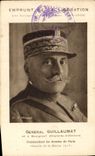 CPA Militaria Emprunt de la Liberation General Guillaumat ne a Bourgneuf Commandant les Armees de Paris Bataille de la Marne 