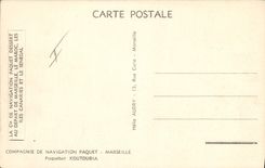 CPA Bateau Paquebot Koutoubia Compagnie de Navigation Paquet Marseille