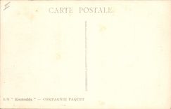 Vintage Postcard Boat Koutoubia Steamer