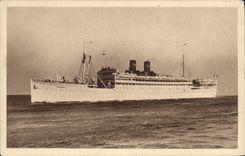 CPA Bateau Paquebot Koutoubia Compagnie de Navigation Paquet Marseille