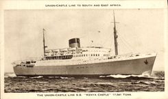 CPA Bateau Paquebot The Union Castle Line SS Kenya Castle South and East Africa