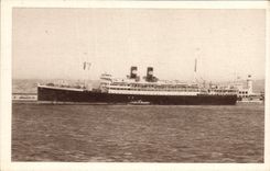 Vintage Postcard Boat Steamer Koutoubia Co Package