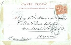 Postal tapar Tema pastoral