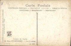 Postal Salones de París Denis Etcheverry sous la máscara