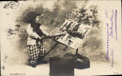 CPA Enfant Peintre 