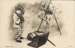 CPA Enfant Peintre 