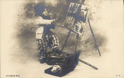 CPA Enfant Peintre 