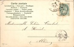 Postal Caza Cazador Perro Ciervas