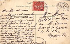 Postal Caza Cazador Conejo