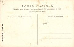 Postal Caza a la gamuza Alpes Suizos