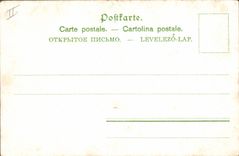 Postal la vuelta de la Caza Cazador Perro