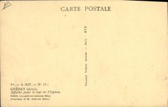 Postal Teatro de la Ópera el Sábado 30 de enero de 1 Er Gran Baile encubre