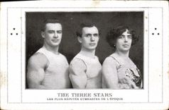 CPA The three Stars Les plus reputes gymnastes de l'epoque 