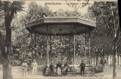 Vintage Postcard Bandstand Montelimar