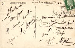 Vintage Postcard Bandstand and Crussol Valence the garden of the Champ de Mars