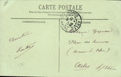 Vintage Postcard Kiosk Concert of the military music Marseilles colonial Exposure