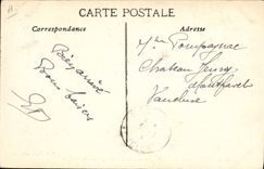 Vintage Postcard Aix in Provence Public garden Joan of Arc and Kiosk of the music