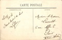 Vintage Postcard Kiosk of the music to the Mayenne castle