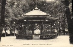 Vintage Postcard Bandstand Boulingrin Chaumont