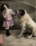 CPA Chien Chiens Enfant 