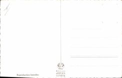 Vintage Postcard Dog Dogs Monk and dog of the old people's home of Large St Bernard