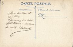 Vintage Postcard Militaria the novuelle meeting of the war council of combine at the large French general headquarter