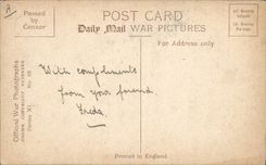 Vintage Postcard Militaria The king At the face A greeting from the troops