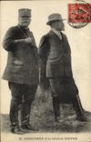 CPA Militaria Poincarre et le General Joffre 