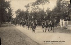 Vintage Postcard Militaria Major objectives of Western North General Hagron and its State Major