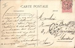 Postal Militaria las Grandes Maniobras del Norte Occidental el General Hagron y su Estado Mayor