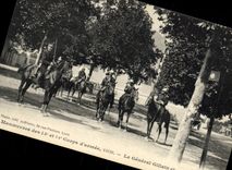 Vintage Postcard Militaria Operations of the 13 and 14th Army corps general Gillain and its State Major