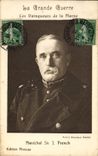 CPA Militaria Les Vainqueurs de la Marne Marechal Sir J French 