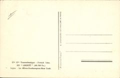 CPA Bateau Paquebot Cie Gle Transatlantique French Line SS Liberte Le Havre Southampton New York