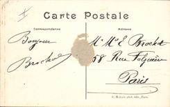 Vintage Postcard Boat Steamer Transatlantic Le Havre Lorraine through the Atlantic