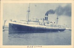 Vintage Postcard Boat General Steamer Mixed Lepine Co of Navigation
