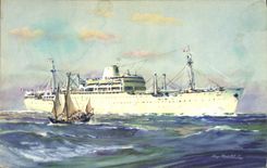 CPA Bateau Paquebot Compagnie des Messageries Maritimes Laos