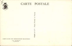 CPA Bateau Paquebot Compagnie des Messageries Maritimes Laos