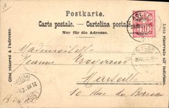 CPA Peintre Bateau Suisse