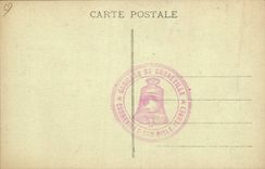 Postal Campana Corneville las Campanas el carillón