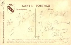 Postal Campana Sala de los ciervos o se tenían a los Estados General de la Lorena Loza de Haguenau