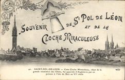 CPA Cloche St Pol de Leon et de la cloche miraculeuse
