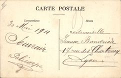 Vintage Postcard Bell Avignon Bell-tower of the town hall