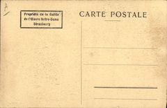 Vintage Postcard Large Bell of the cathedral of Strasbourg