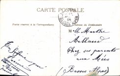 Vintage Postcard Fantasy Flowers Marthe