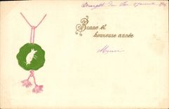 Vintage Postcard Fantasy Pig