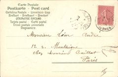 Vintage Postcard Fantasy Flowers Horseshoe Clover