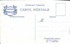 Vintage Postcard Fantasy Illustrator Amusing and useful Children Shoes Raoul Paris