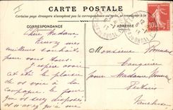 Vintage Postcard Fantasy Illustrator the car of the Stations